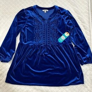 Pioneer Woman NWT Embroidered Empire Waist Tunic
